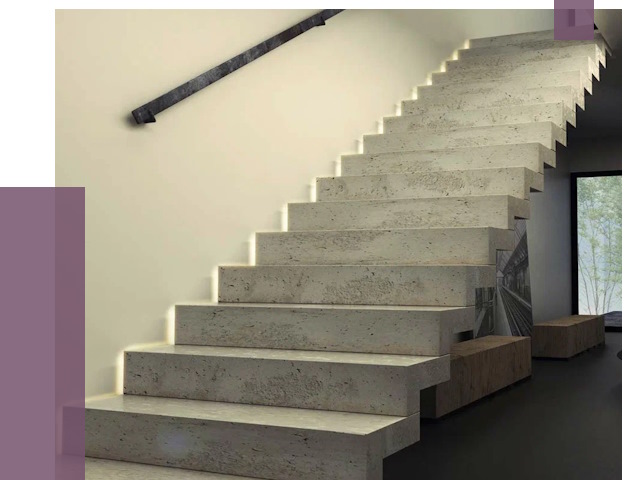Облицовка бетонных лестниц в Алейске от 4640 руб/м2 