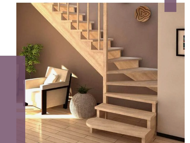 Изготовление Г-образных лестниц в Алейске от 19075 руб. 