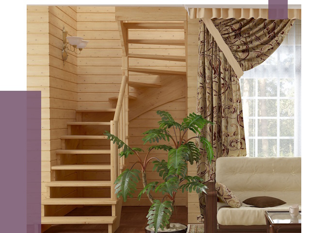 Лестницы для дачи в Алейске от 76559 руб.  | ПРОЛЁТ-Лук