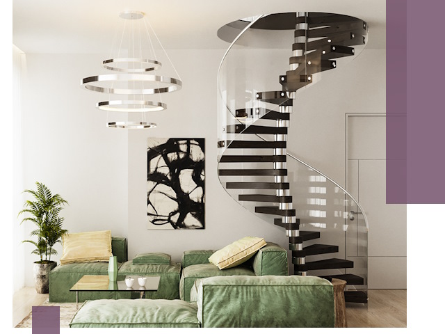 Лестницы для двухуровневой квартиры в Алейске — изготовление и монтаж