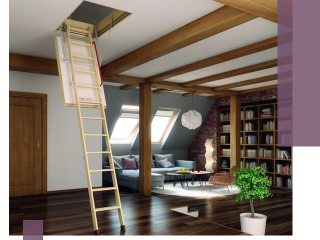 Чердачные лестницы под ключ в Алейске: изготовление и монтаж