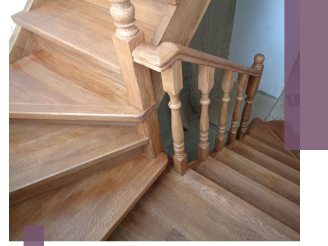 Дубовые лестницы под ключ в Алейске: изготовление и монтаж