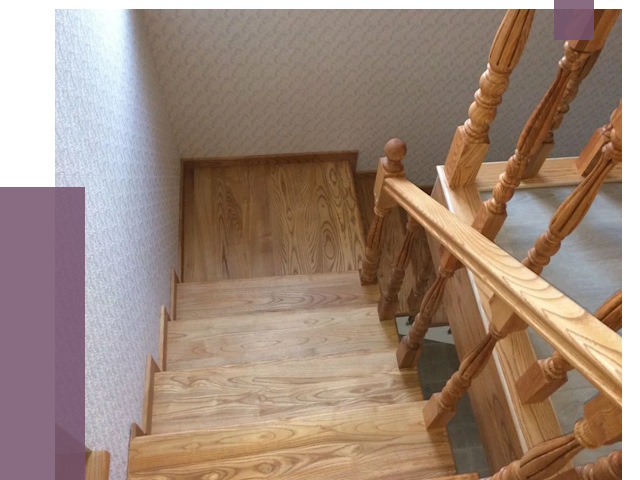 Сосновые лестницы в Алейске под ключ от 8146 руб.  | ПРОЛЁТ-Лук