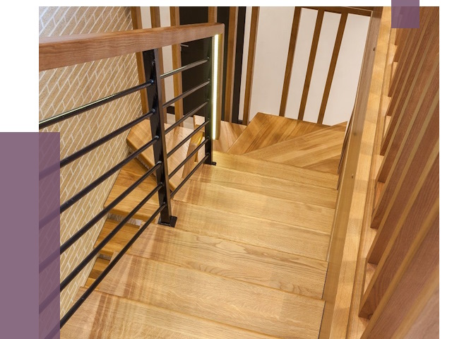 Лестницы из ясеня в Алейске под ключ от 10105 руб. 