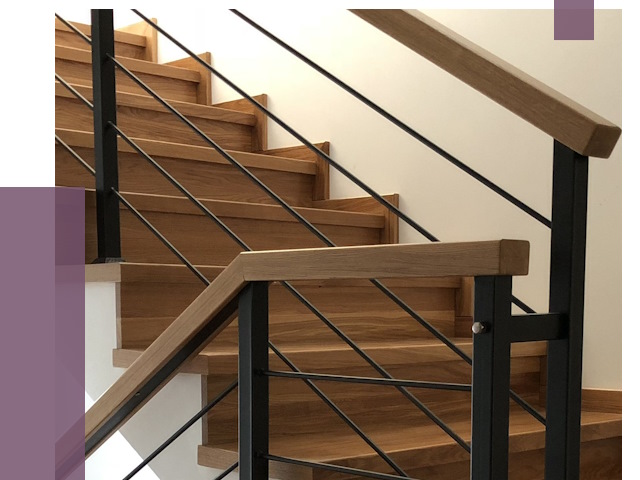 Обшивка металлической лестницы деревом в Алейске от 4382 руб. 