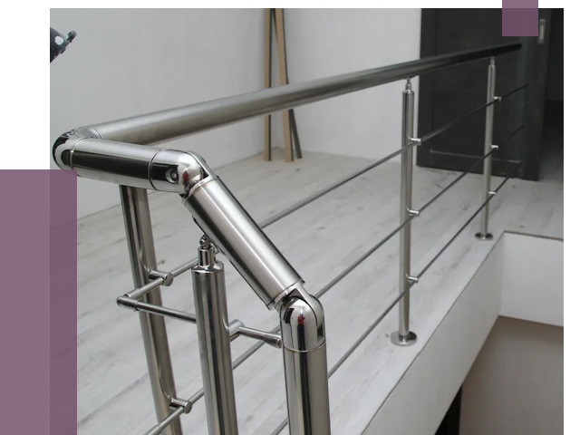 Перила из нержавеющей стали в Алейске от 9074 руб. под ключ | ПРОЛЁТ-Лук