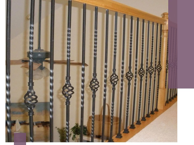 Изготовление и монтаж кованных перил в Алейске под ключ