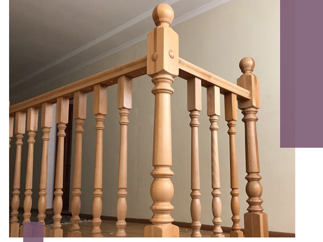 Деревянные перила на заказ в Алейске: монтаж и изготовление