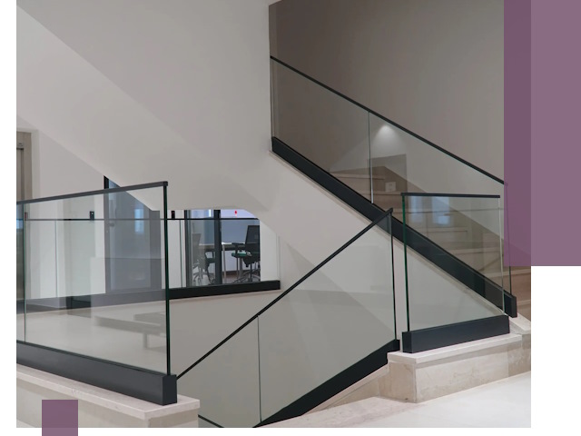 Стеклянные перила премиум-класса с установкой в Алейске