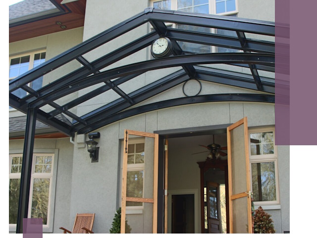 Изготовление и монтаж навесов и козырьков в Алейске