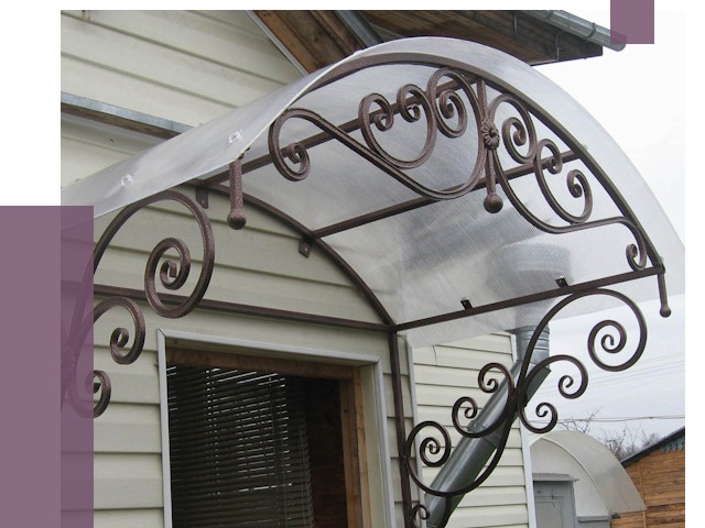 Изготовление козырьков в Алейске от 7424 руб. — заказать | ПРОЛЁТ-Лук