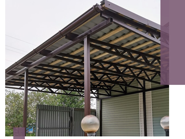 Навесы под ключ в Алейске: изготовление, монтаж и гарантия