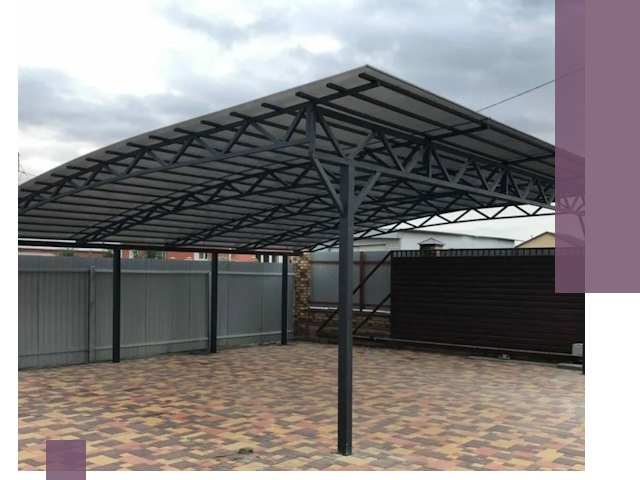 Недорогие навесы под ключ в Алейске — изготовление и монтаж