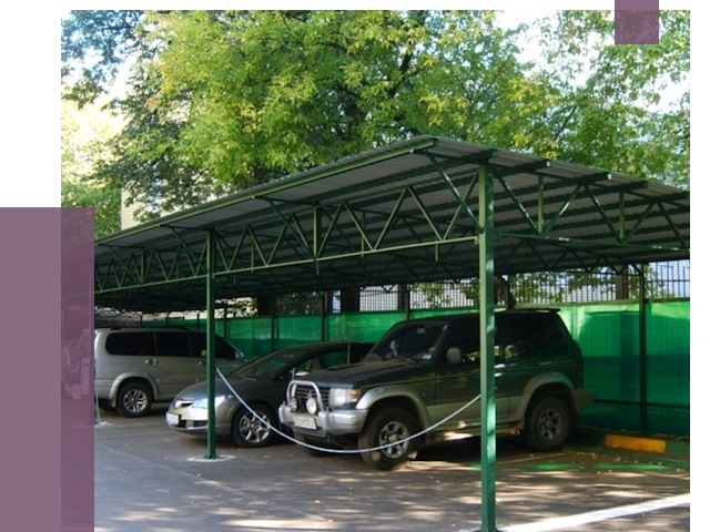 Навесы для парковки в Алейске от 80941 руб. заказать | ПРОЛЁТ-Лук