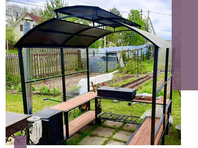 Навесы для барбекю в Алейске: изготовление, монтаж и демонтаж