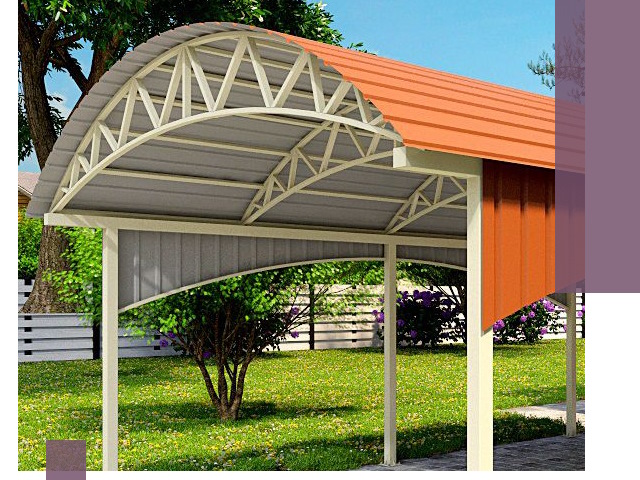 Навесы из профнастила под ключ в Алейске — установка и монтаж