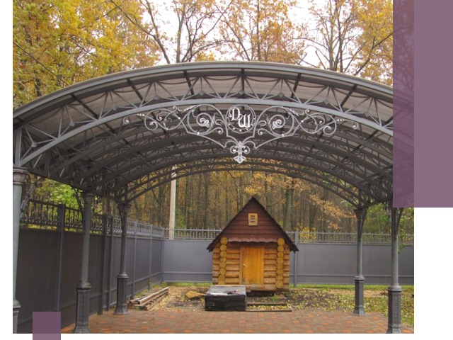 Кованые навесы премиум-класса под заказ в Алейске