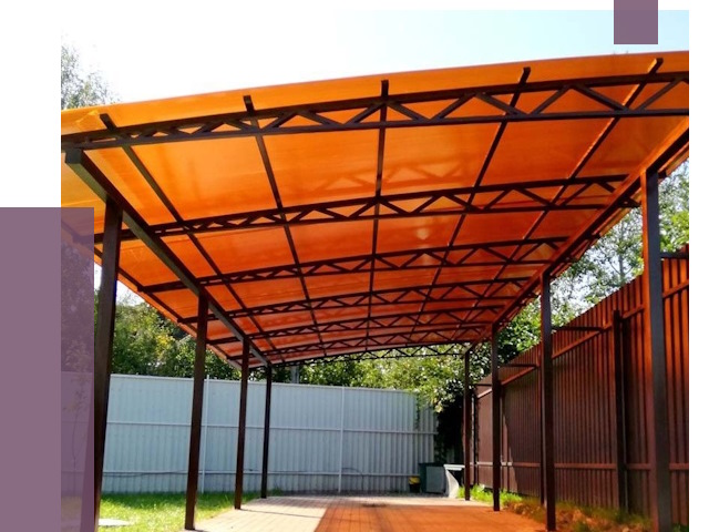 Односкатные навесы под ключ в Алейске от 13250 руб. 