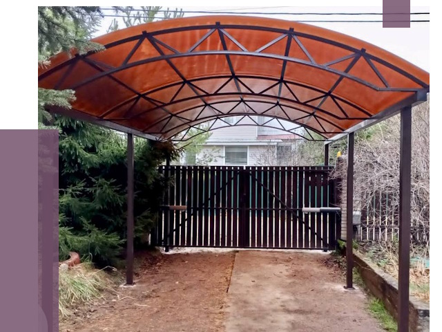 Арочные навесы в Алейске от 12837 руб. — изготовление и монтаж | ПРОЛЁТ-Лук