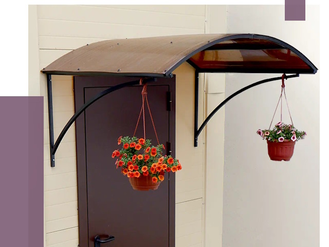 Козырьки над входом в Алейске от 14951 руб.  | ПРОЛЁТ-Лук