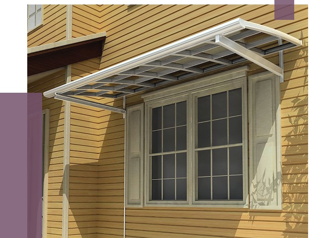 Козырьки над окнами в Алейске от 7682 руб. — монтаж, покупки | ПРОЛЁТ-Лук