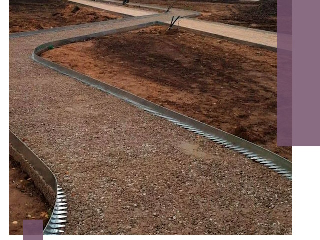 Металлические бордюры под ключ в Алейске — изготовление и монтаж