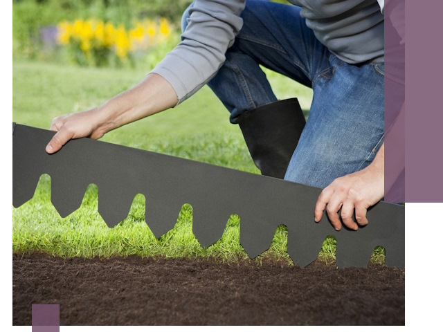 Металлические бордюры для газона в Алейске — изготовление и монтаж