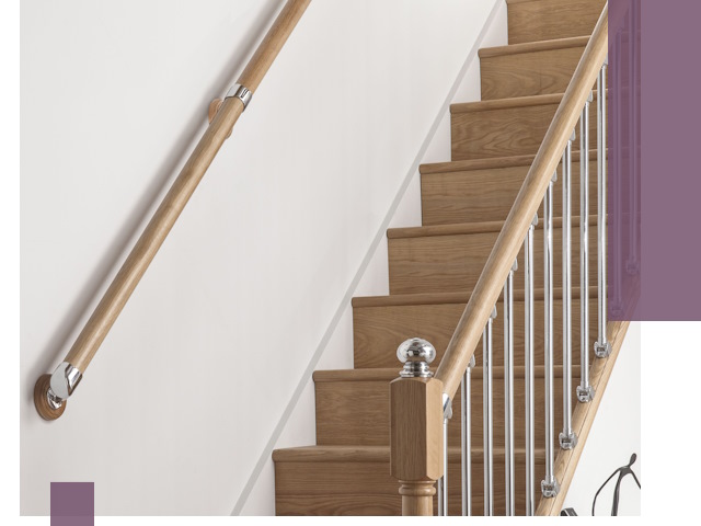 Пристенные поручни из стали и нержавейки под монтаж в Алейске