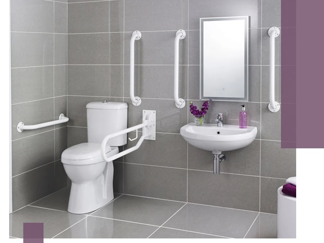 Поручни для санузлов в Алейске: установка, ремонт и монтаж